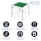 Flash Furniture Square Folding Table, Plastic Top, White DAD-MJZ-88-GG - alternate 2